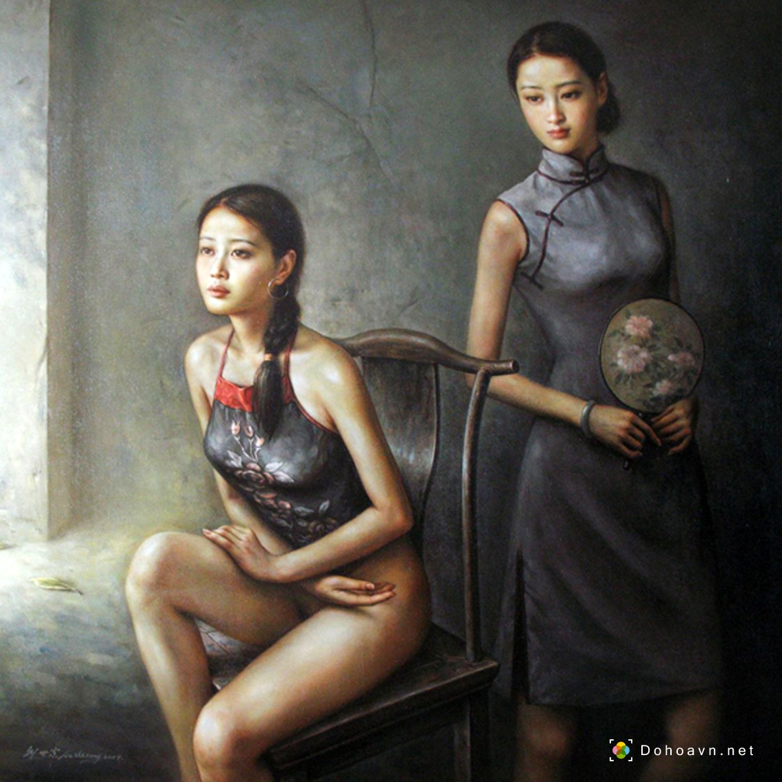 Xem artwork về tranh bán nude của Liu Shizong