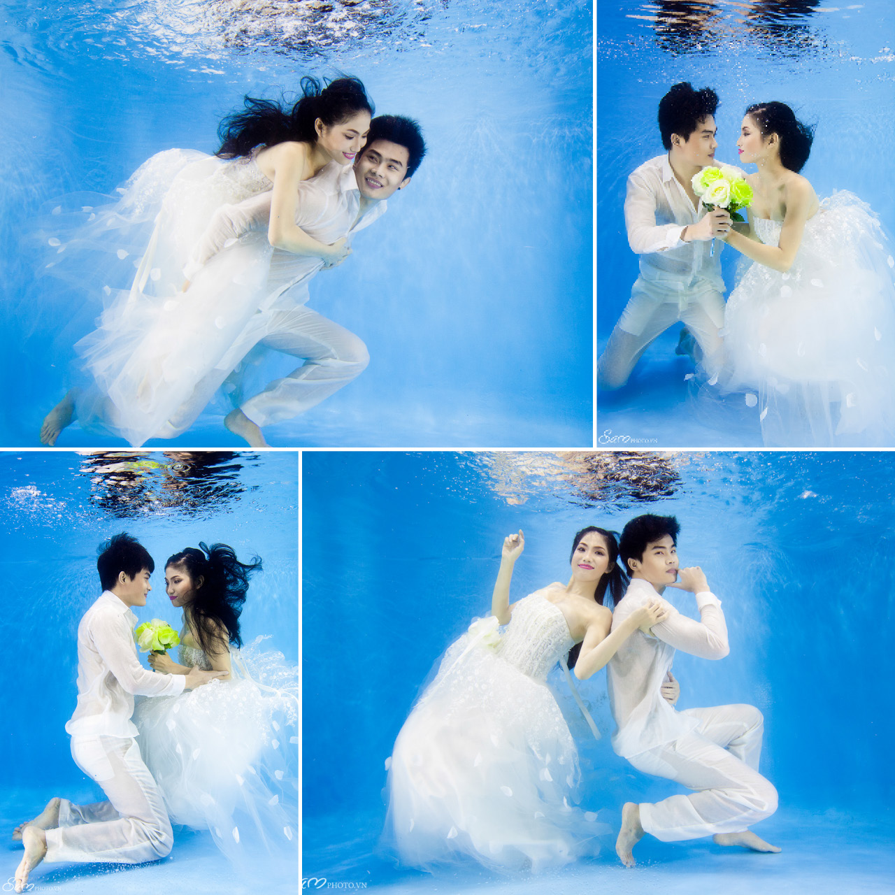 Xem bộ ảnh cưới dưới nước của samphoto
