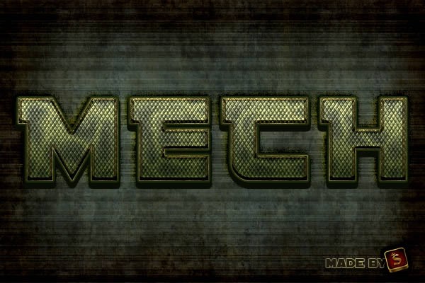 Create a Mech-Inspired Text Effect in Photoshop Using Layer Styles
