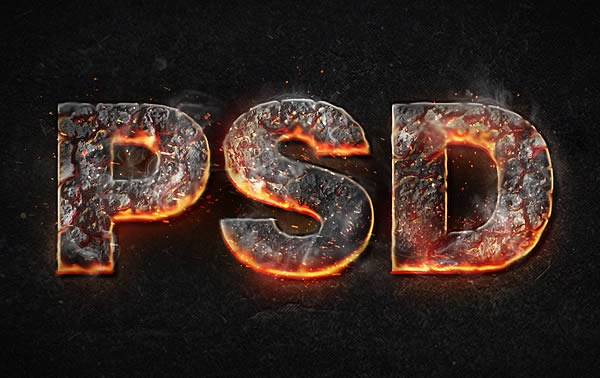Create a Magma Hot Text Effect in Photoshop