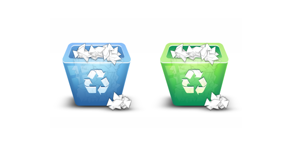 Make a 3D Recycling Bin Icon with Photoshop