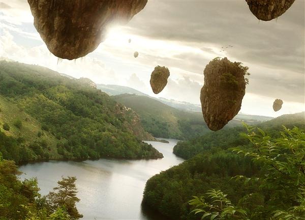 Create a Floating Island Scene Similar to James Cameron's Avatar