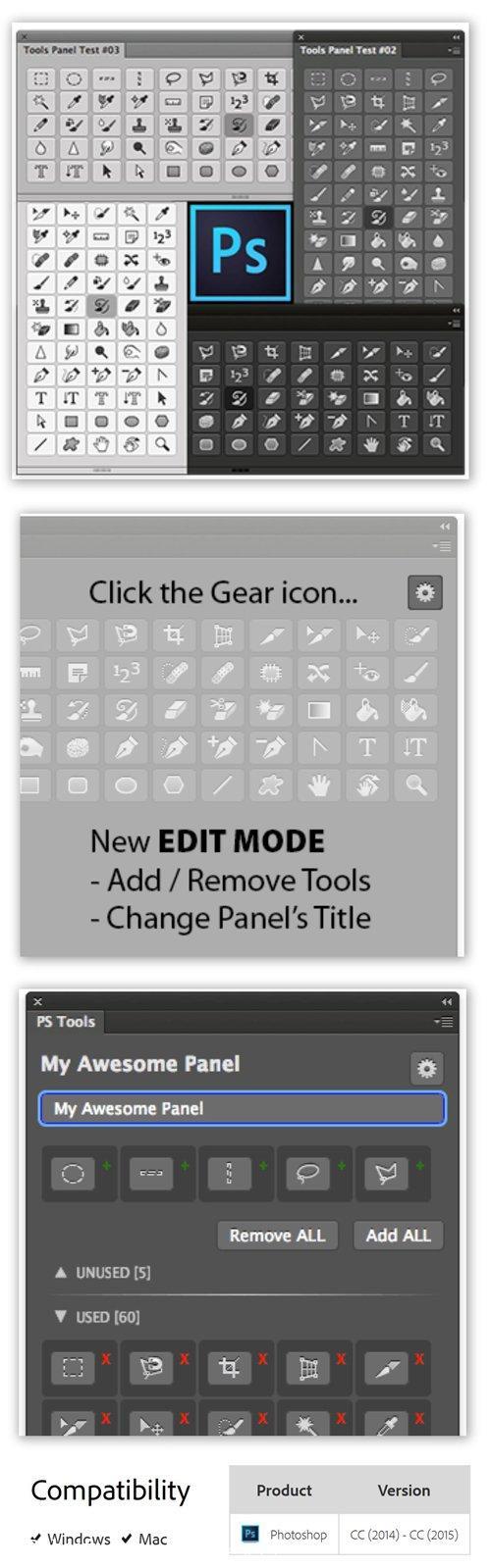 PS Tools 0.2.0 Plugin cho Photoshop