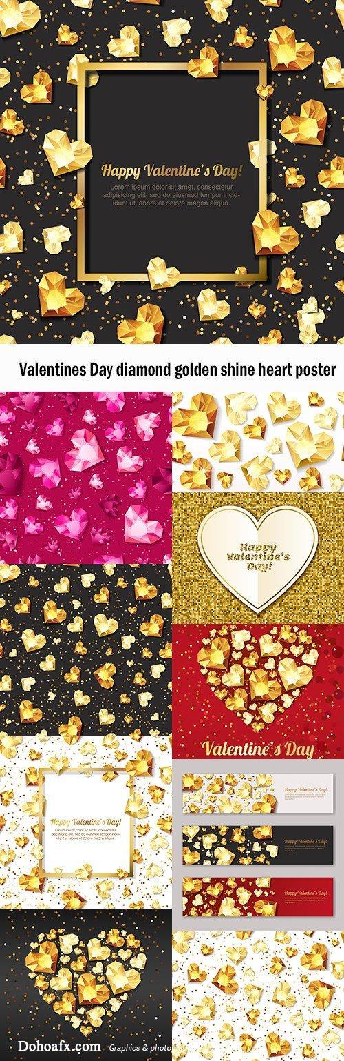 10 ảnh stock valentines vector về kim cương tuyệt đẹp