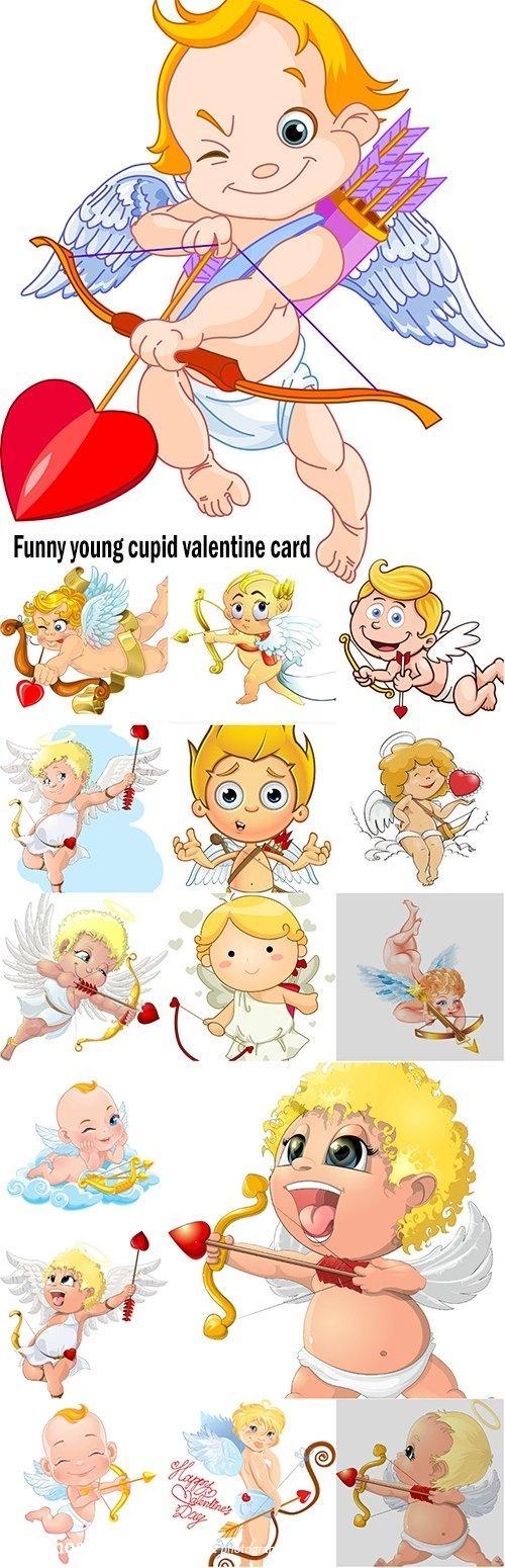 17 hình vẽ thần cupid valentine card khá vui nhộn cho thiết kế