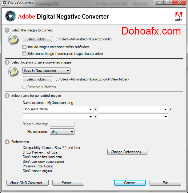 Adobe-dng-convert