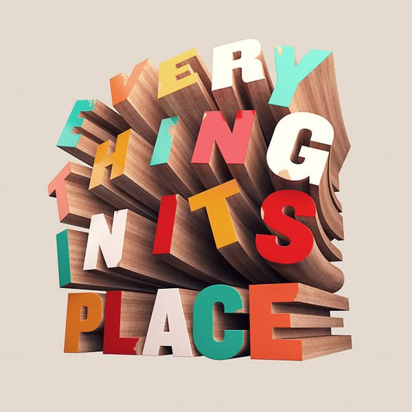 How to Create Colorful Wooden 3D Text