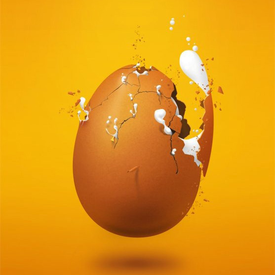 How to Break an Egg in Photoshop