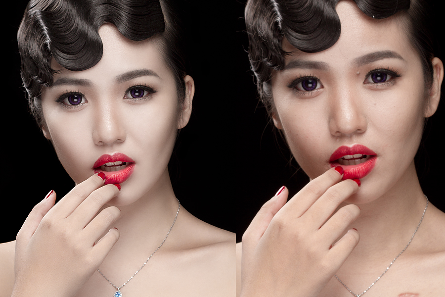 Làm đẹp da ảnh chân dung mà giữ tốt chi tiết trong photoshop